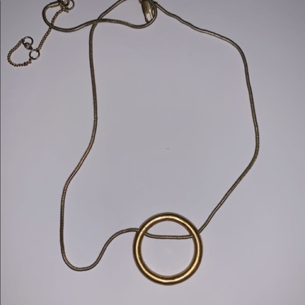 Madewell gold ring necklace
